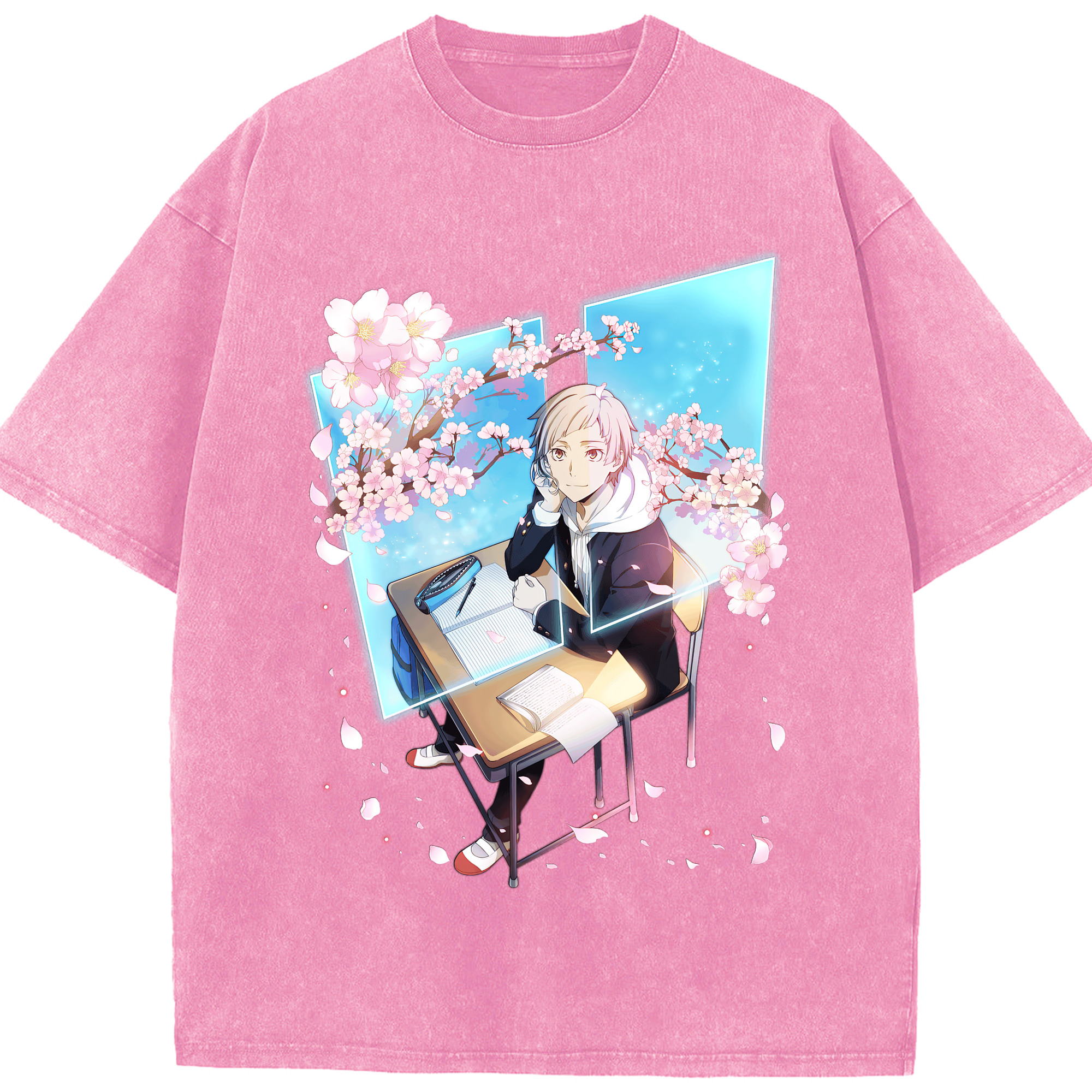 （画像用） 文豪ストレイドッグス Bungo Stray Dogs 綿100% ヴィンテージ風 半袖Tシャツ（フロントプリント）
